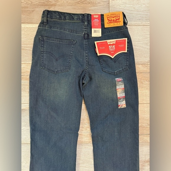 Levi’s~ Boys Youth 514 Straight Stretch Regular Fit Jeans 27x 29 New with‎ Tags - Picture 5 of 8